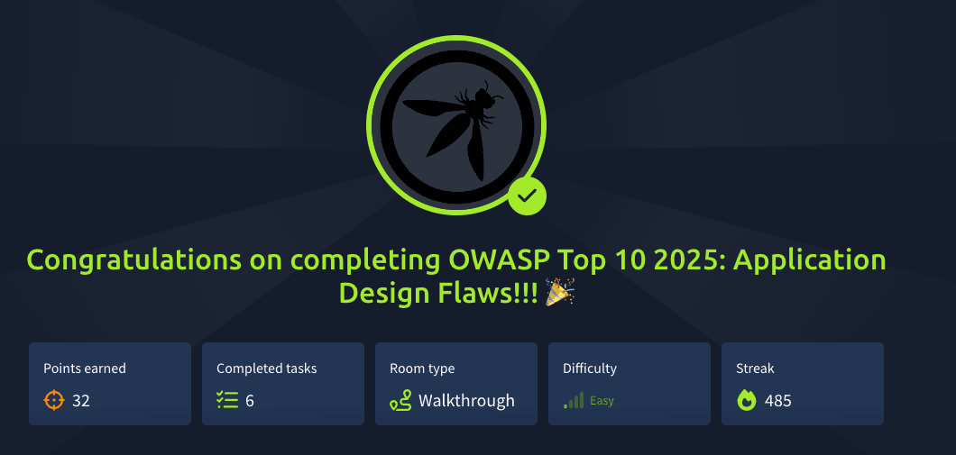 OWASP Top 10 2025: Application Design Flaws (TryHackMe)